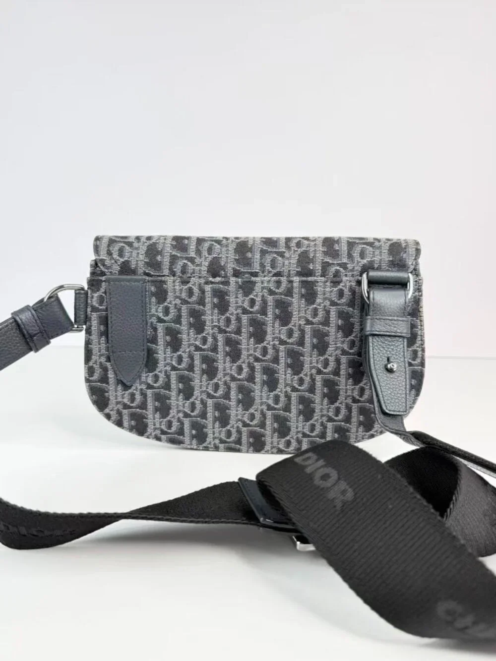 Christian Dior Saddle Oblique Jacquard Canvas Shoulder Crossbody Bag